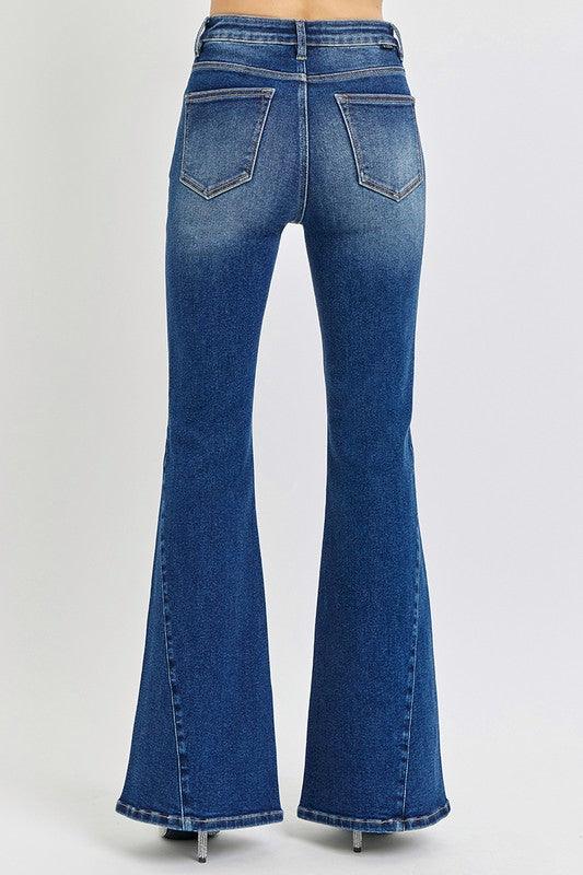 RISEN Distressed Flare Jeans - Santiago Suarez