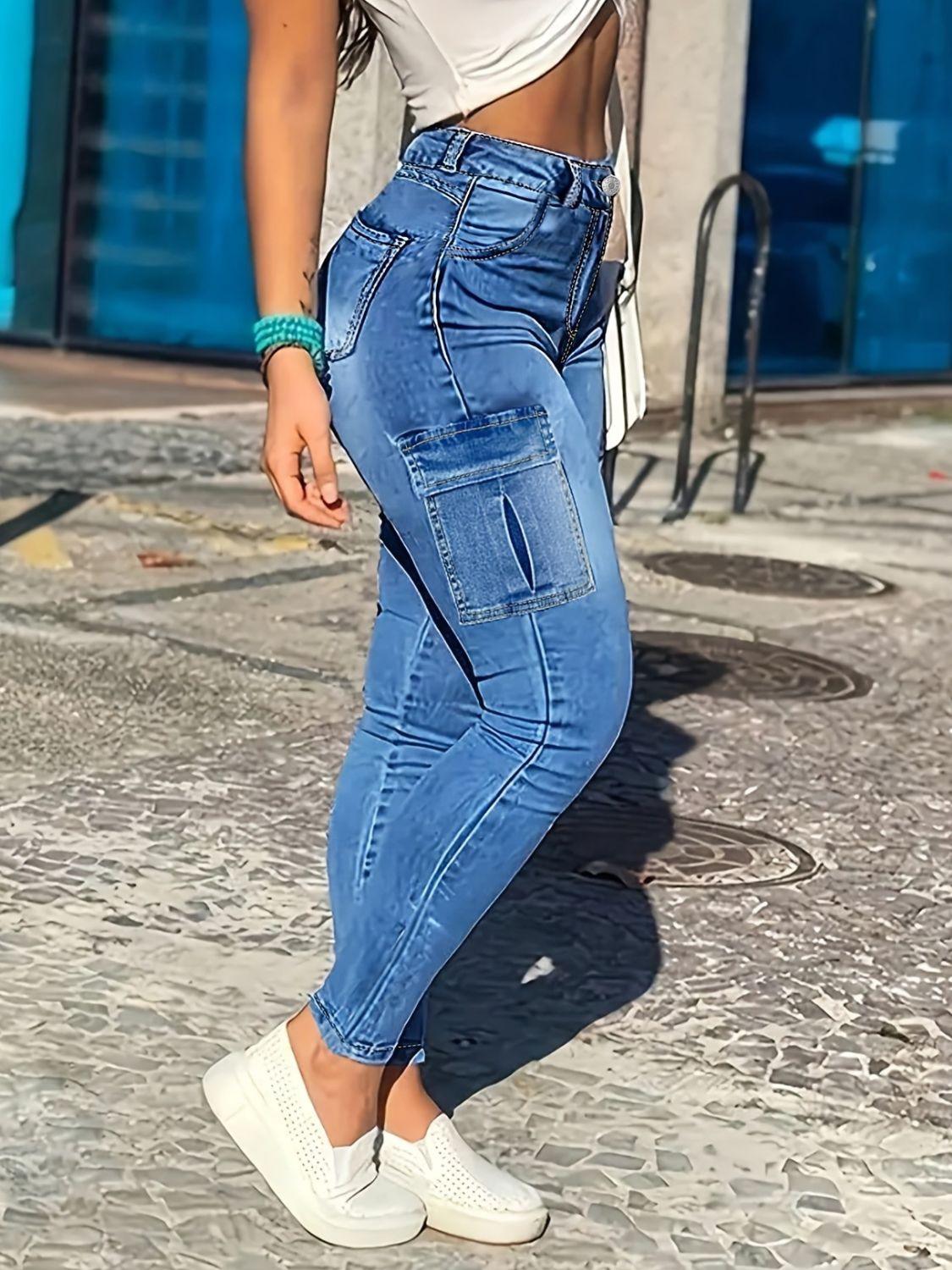 Skinny Jeans with Pockets - Santiago Suarez