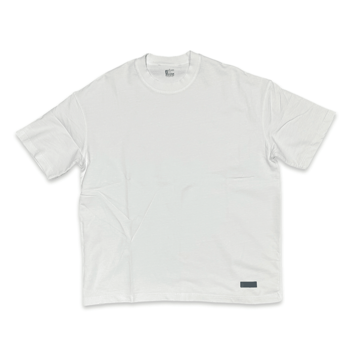White Distressed Oversized Tee - Santiago Suarez