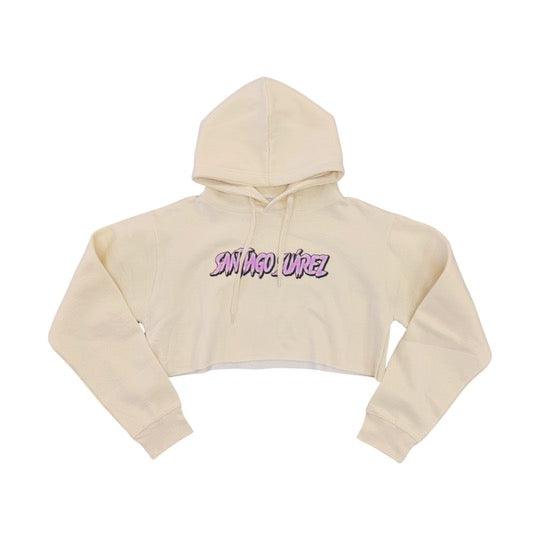 World is Yours Crop Top Hoodie - Santiago Suarez