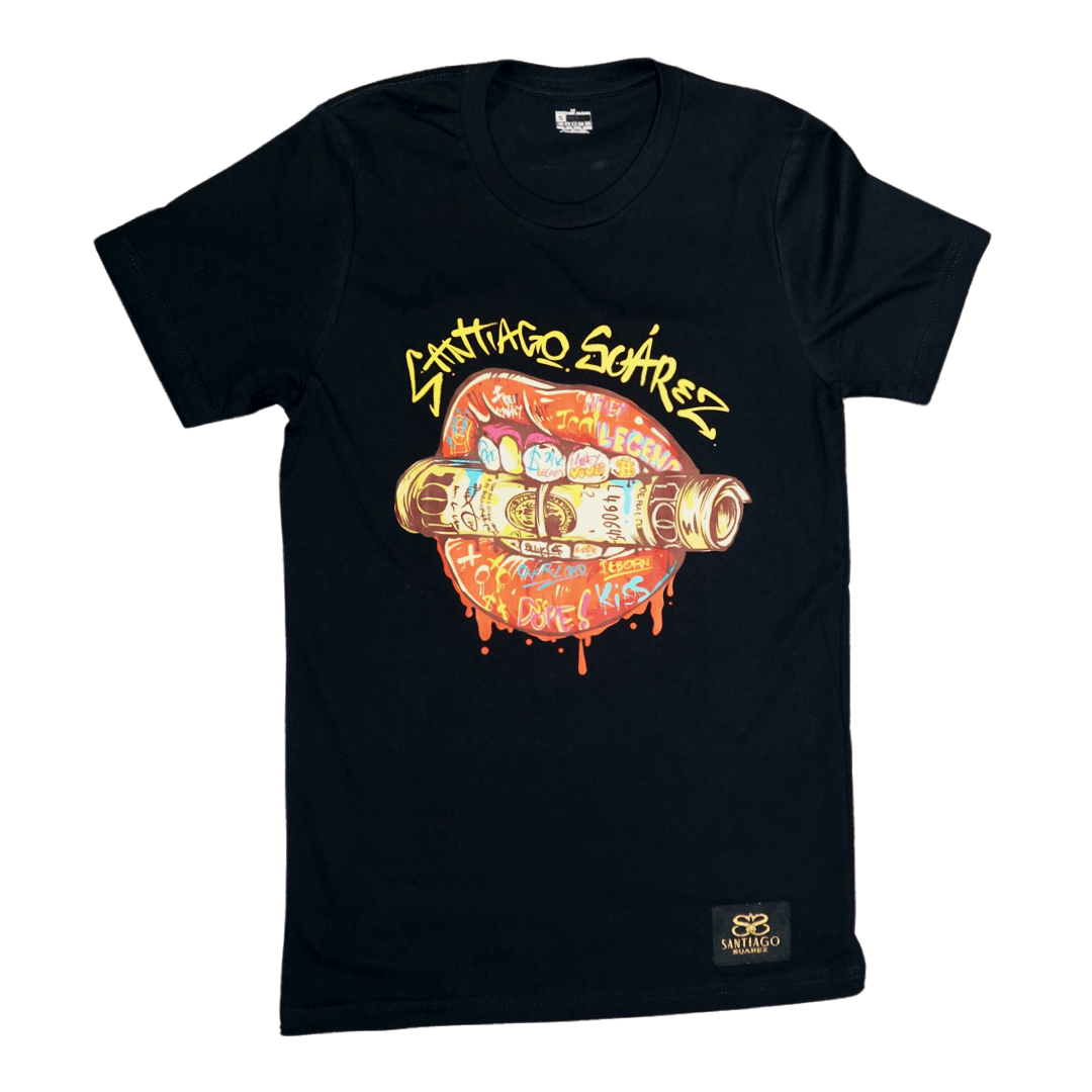 Money Moves Black Tee - Santiago Suarez