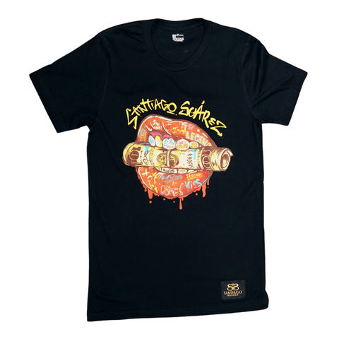 Money Moves Black Tee - Santiago Suarez