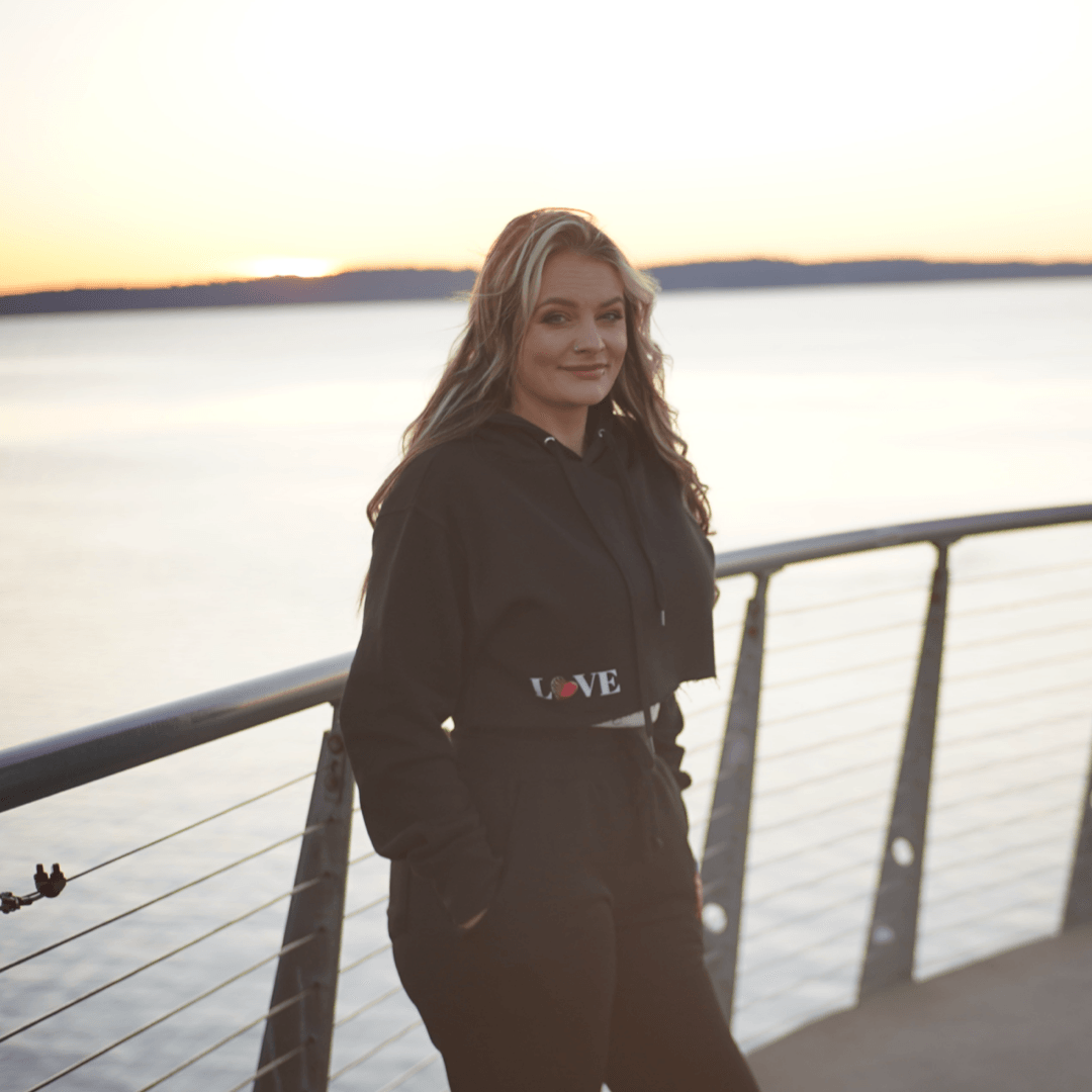 Love Yourself Crop Top Sweatsuit - Santiago Suarez