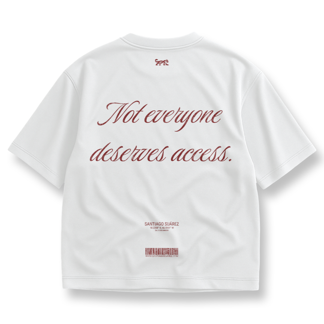 Not Everyone Deserves Access Oversized Tee