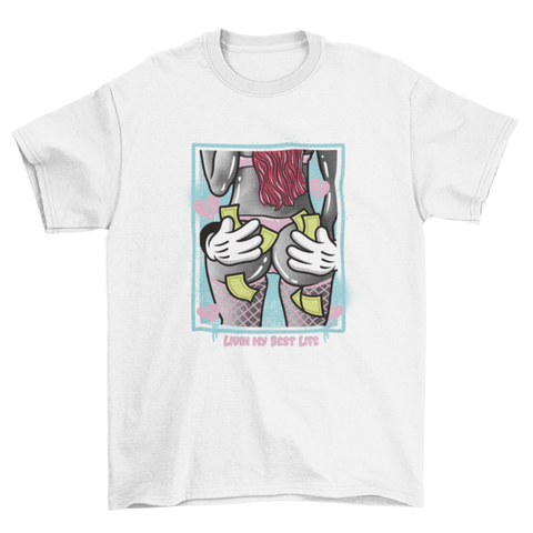 Livin my Best Life T-Shirt - Santiago Suarez