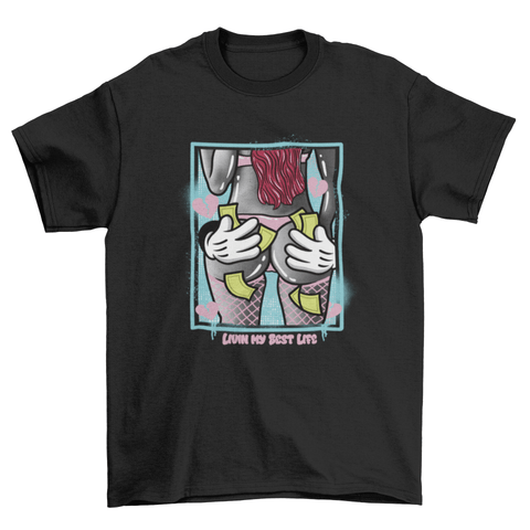 Livin my Best Life T-Shirt - Santiago Suarez